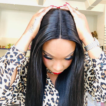 GLUELESS 2 X 6 TRANSPARENT CLOSURE LACE WIGS