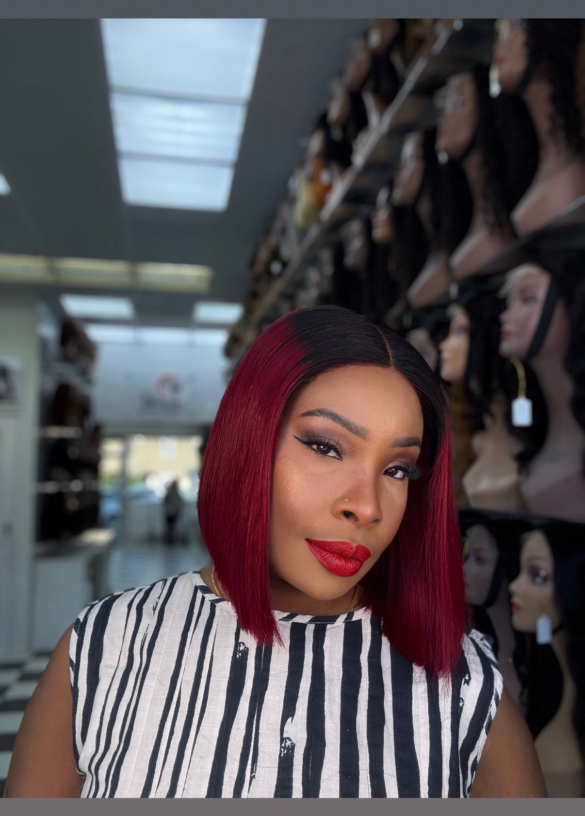 5 x 5 DOUBLE DRAWN 1B/BURGUNDY