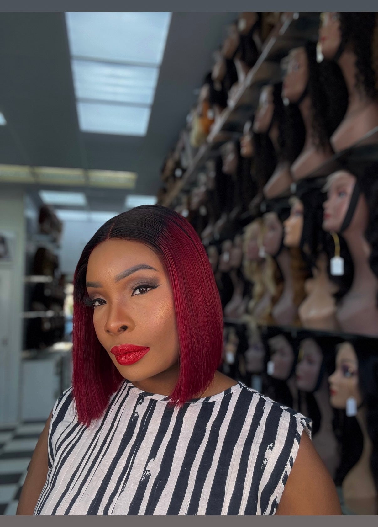 5 x 5 DOUBLE DRAWN 1B/BURGUNDY