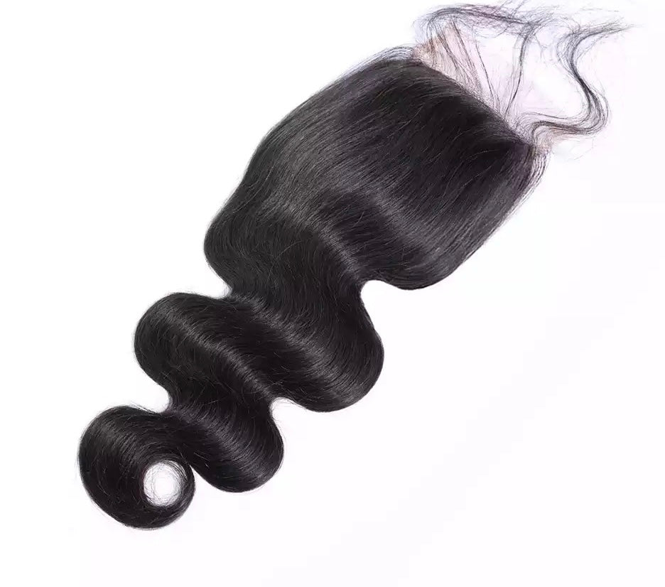 Body Wave Closure  4"x 4"