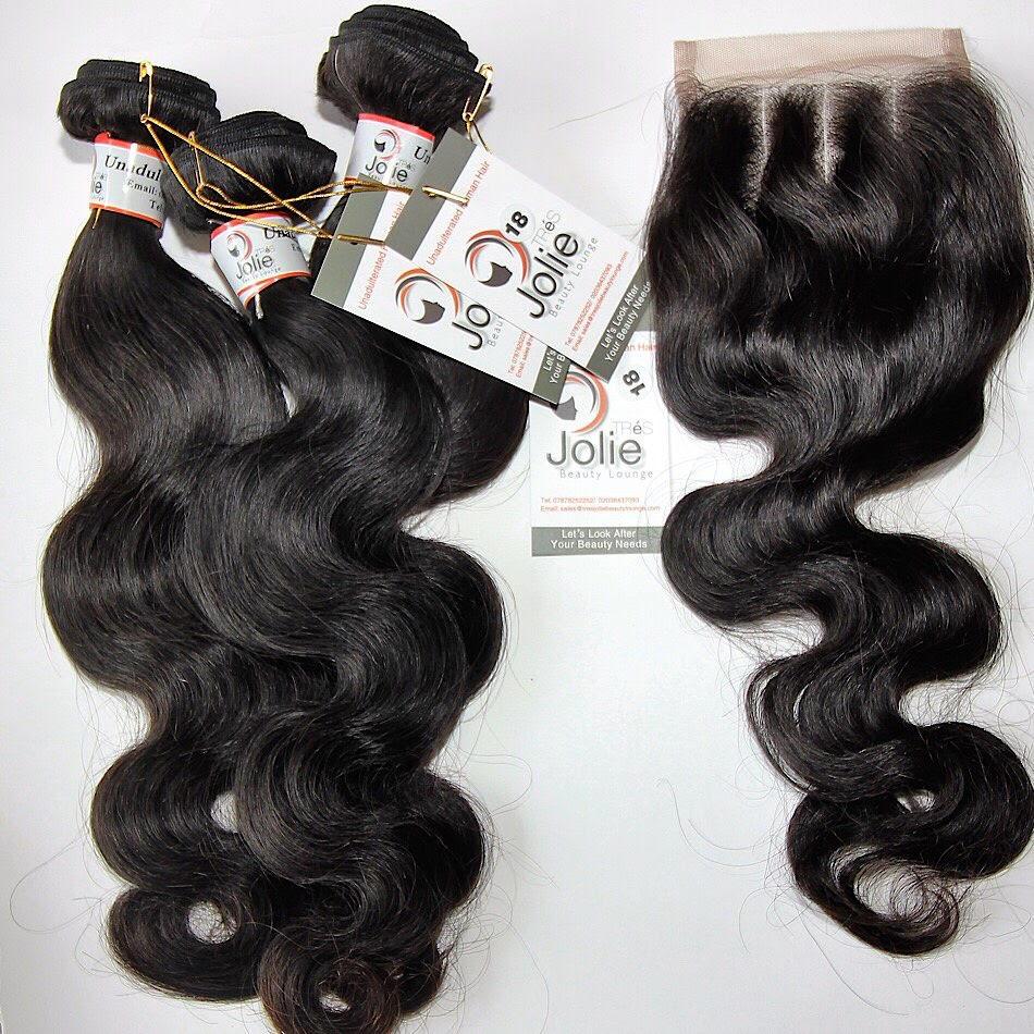 BODY WAVE 3 BUNDLES & CLOSURE